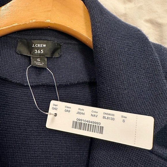 J Crew Sophie open-front sweater-blazer Style J0244 Navy - Picture 4 of 10
